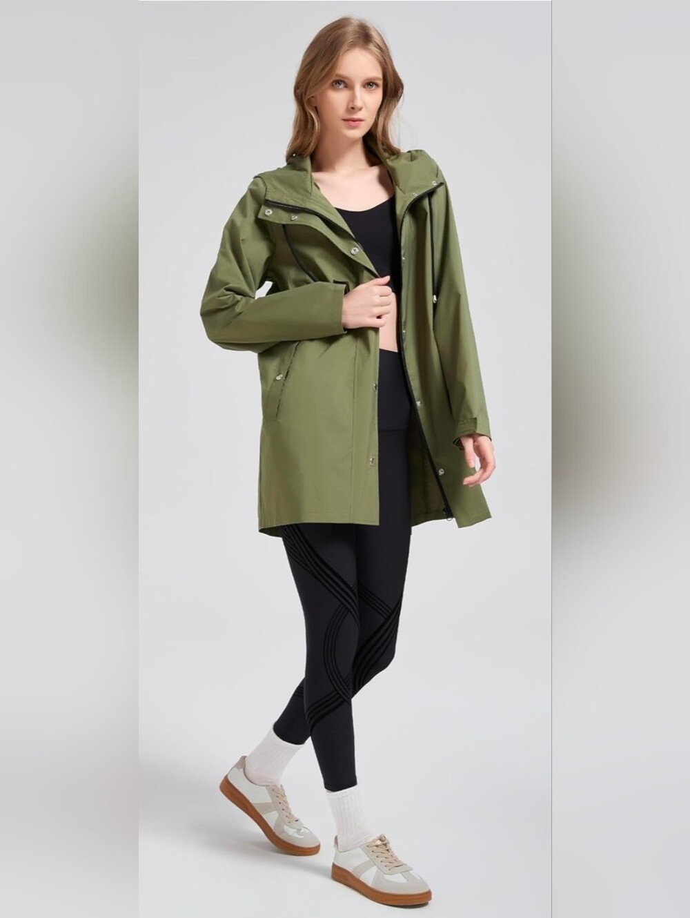 NIB Orolay Raincoat W/ Hood Waterproof Lightweight Windbreaker Jacket XXL Hiking - Picture 4 of 9